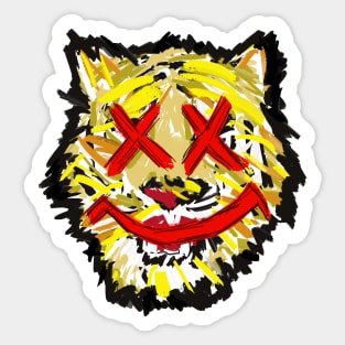 Smile Tiger Sticker